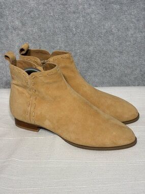 Jack Rogers Rollins Suede Cord Bootie-Sand-Women Size 7.5